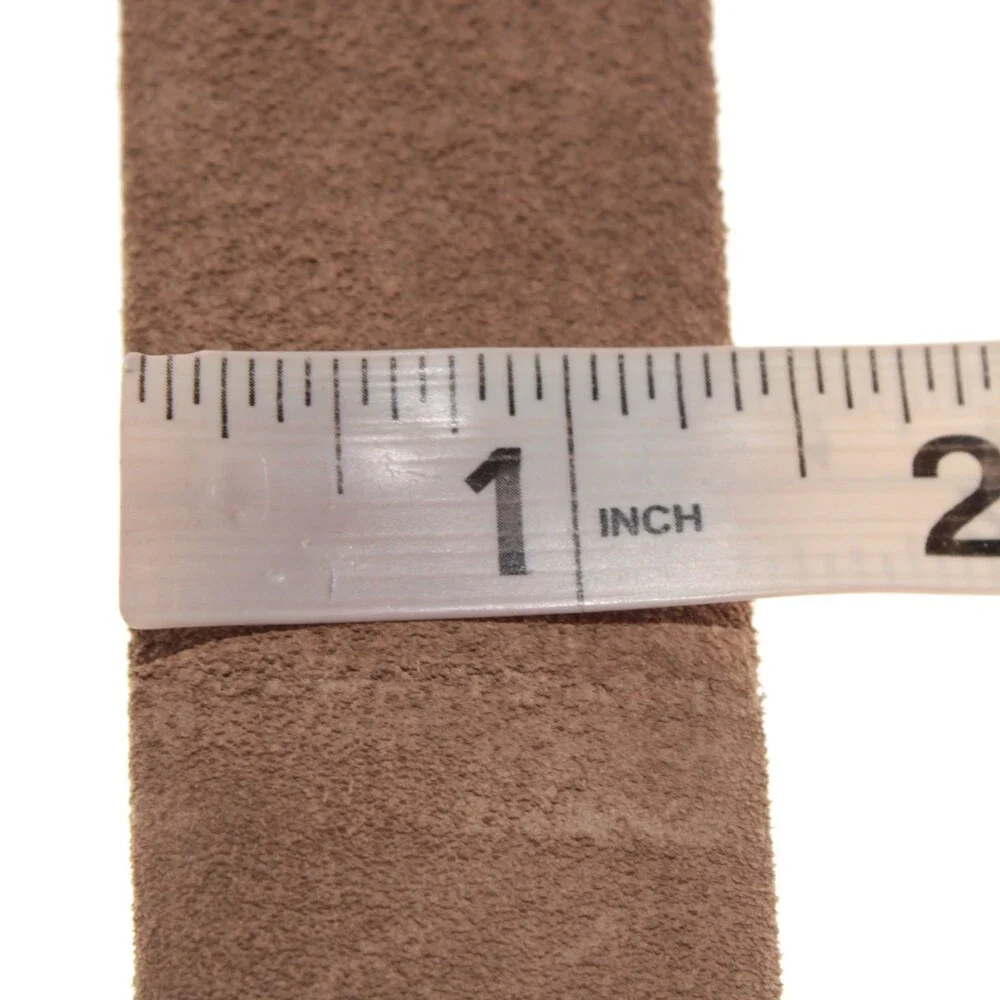 Di Bianco NWT Cut to Size Dress Belt In Solid Brown Suede Leather One Size